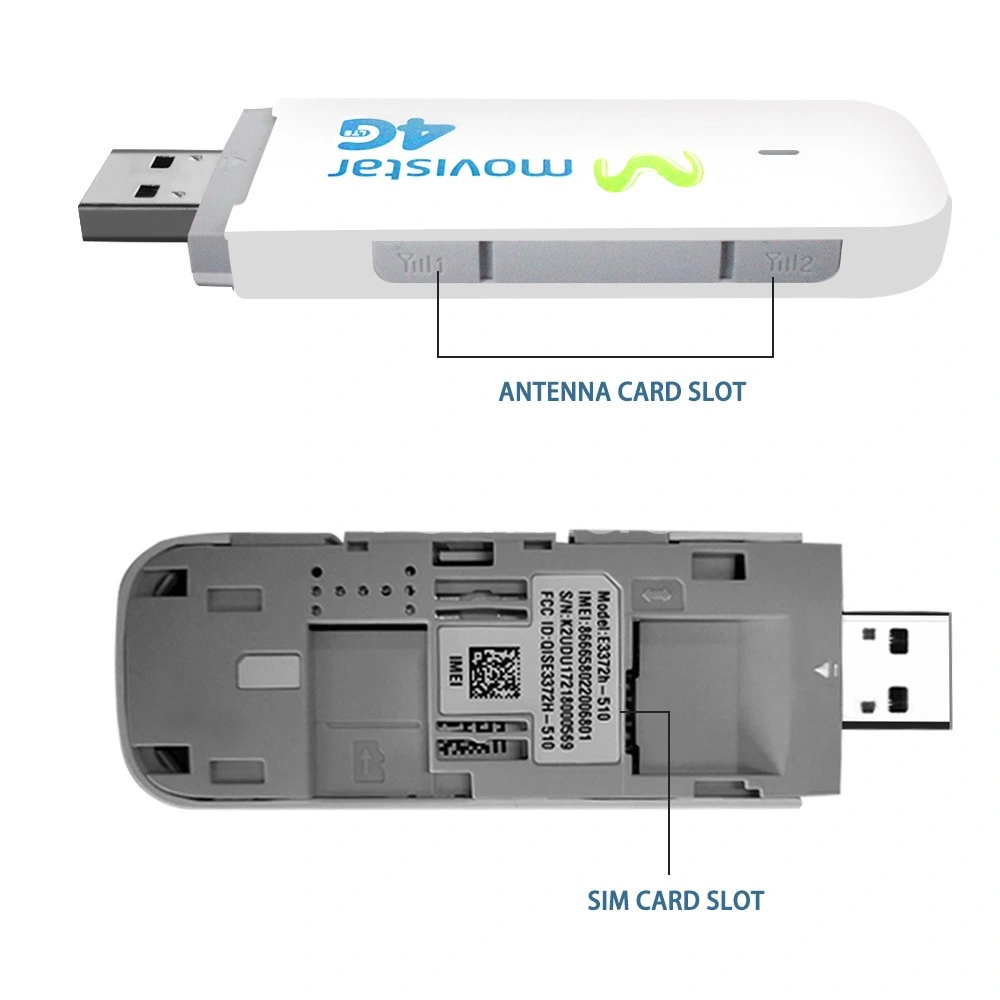 4G LTE Modem with Dual Antenna Port USB Dongle for Hw E3372 E3372h-510 Cat4 150Mbps Router Support B1 B2 B4 B5 B7 B28 Band